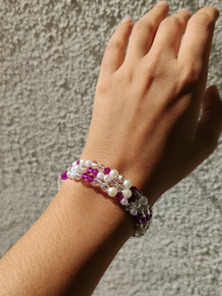 Spiral Bracelet Purple