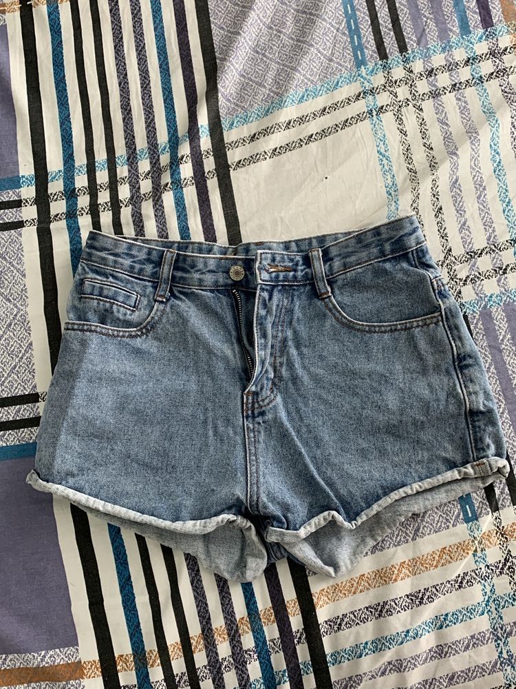 Blue Denim Shorts