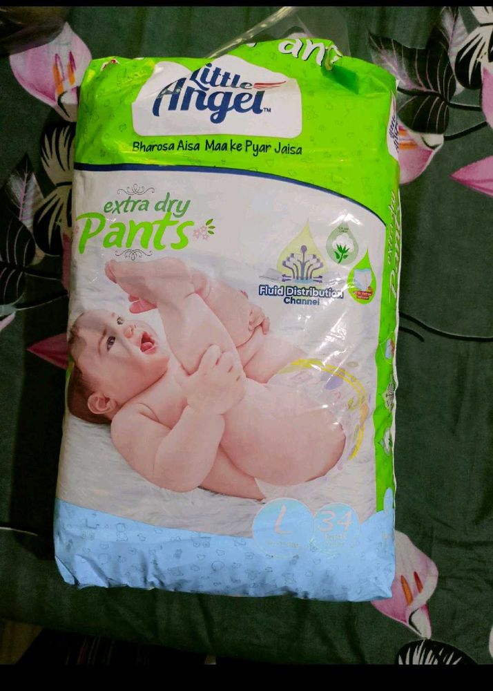 L Size Diapers Sealed Pack