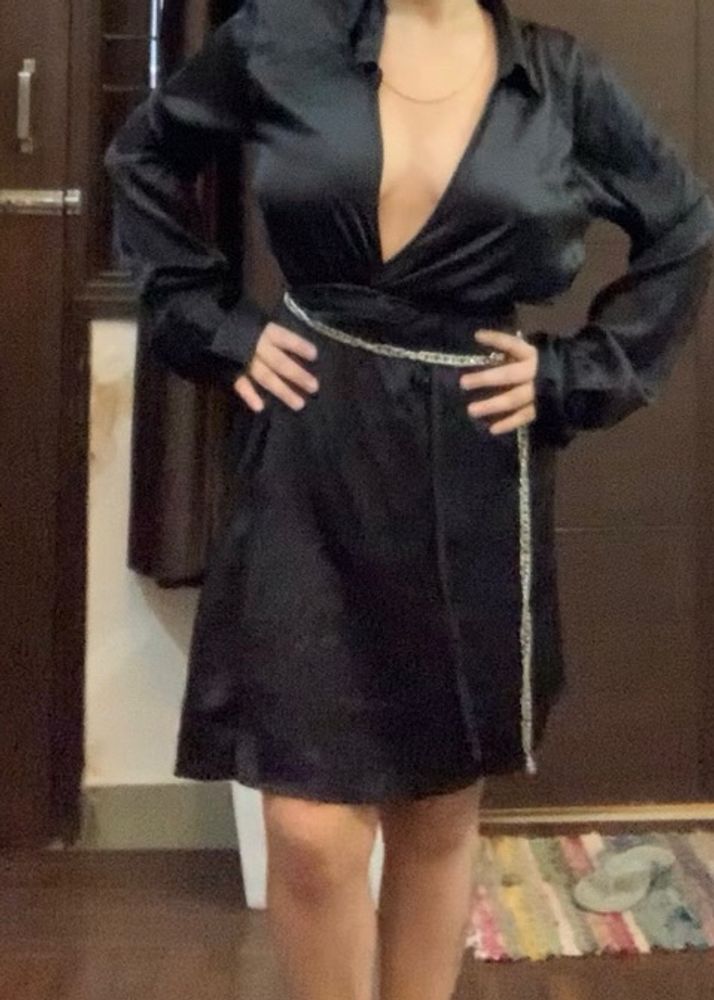 Wrap Black Dress