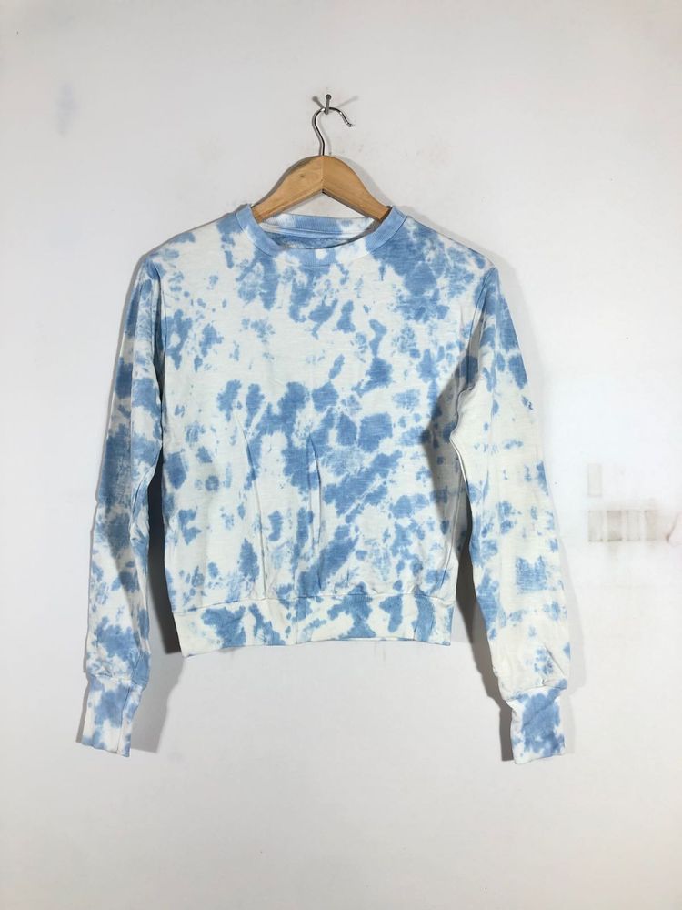 White&Blue Tie&Dye T-Shirt (Women’s)