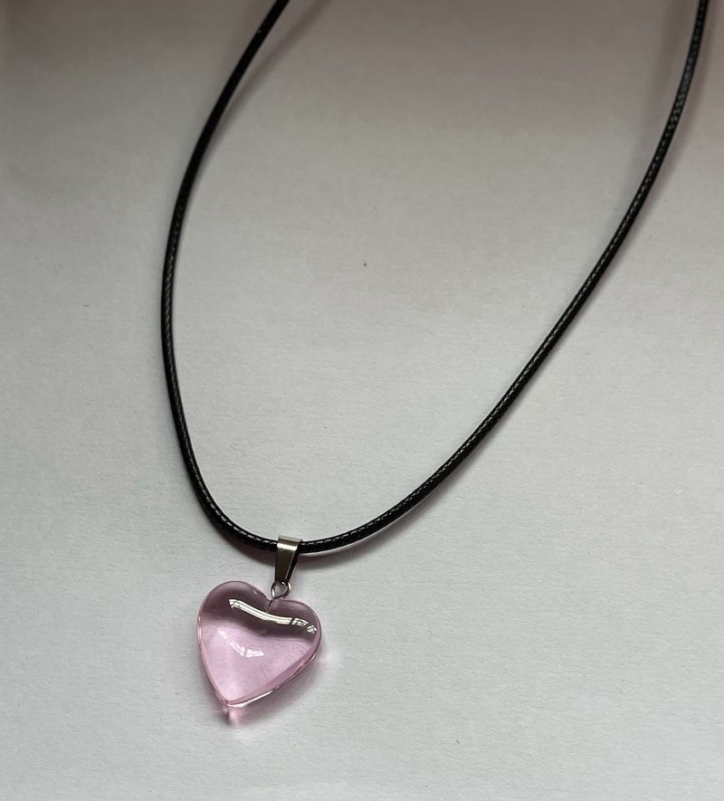 Pink Heart Necklace