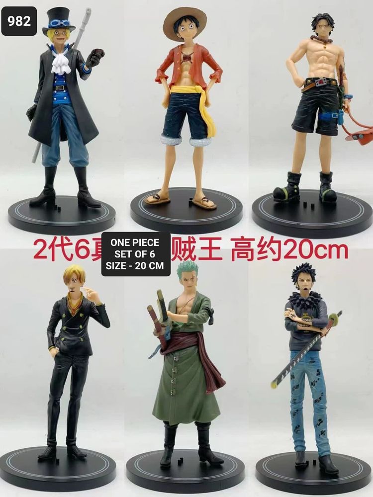 One Piece 6 Pcs Set 20 Cm