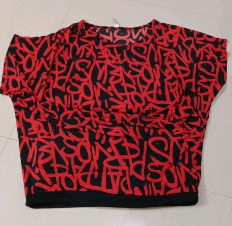 Mega sleeves red top