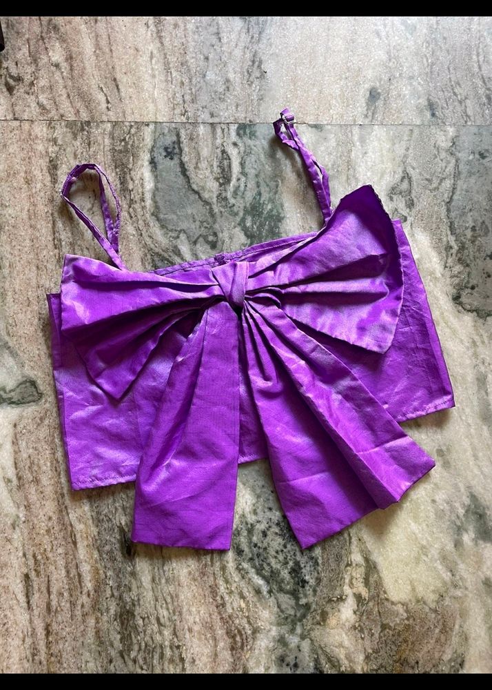 Purple Bow Top