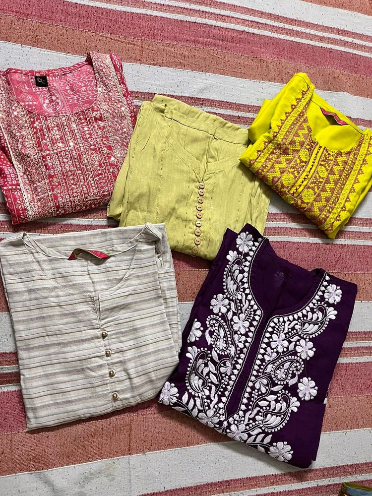 Combo Set Of 5 Kurta