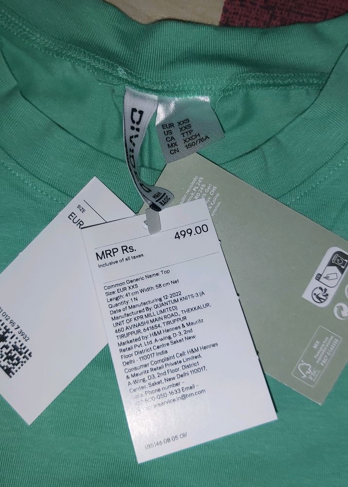 New Green T-shirt H&M