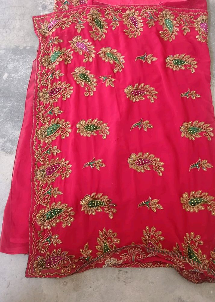 Red Saree