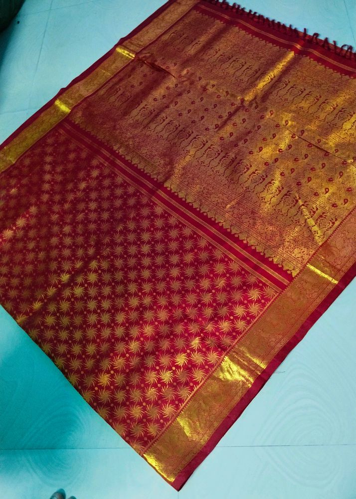 Pure  kanchipattu KDM Zaree Saree