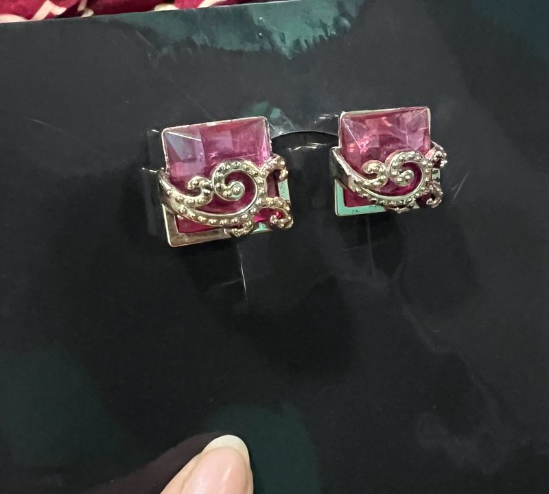 Purple Stud Earrings