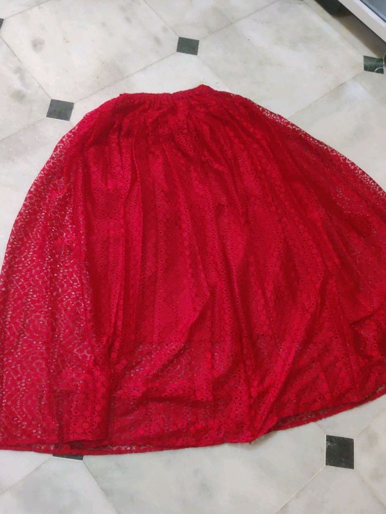 New ♥️ Red Net Skirt