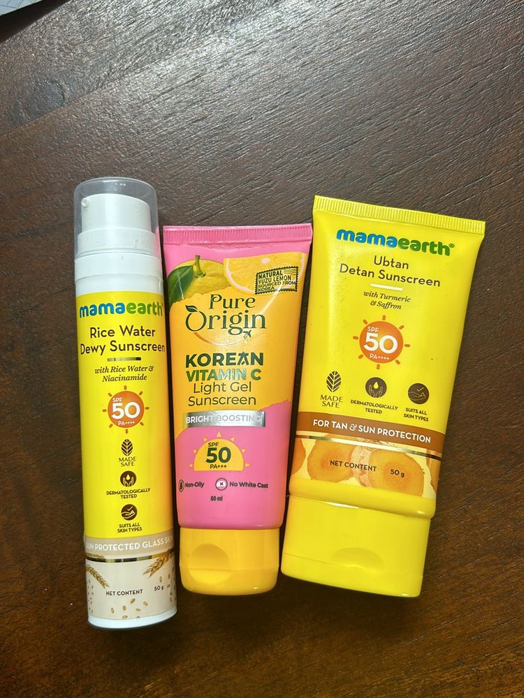 3 Sunscreens