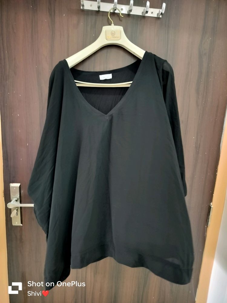 Big Size Branded Black Top With Sandow