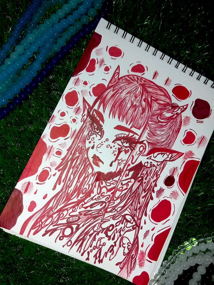 BLOOD VIBE POSTER SKETCH🔪🩸