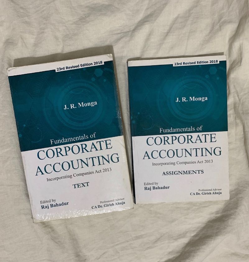 Corporate Accounting JR Monga Book