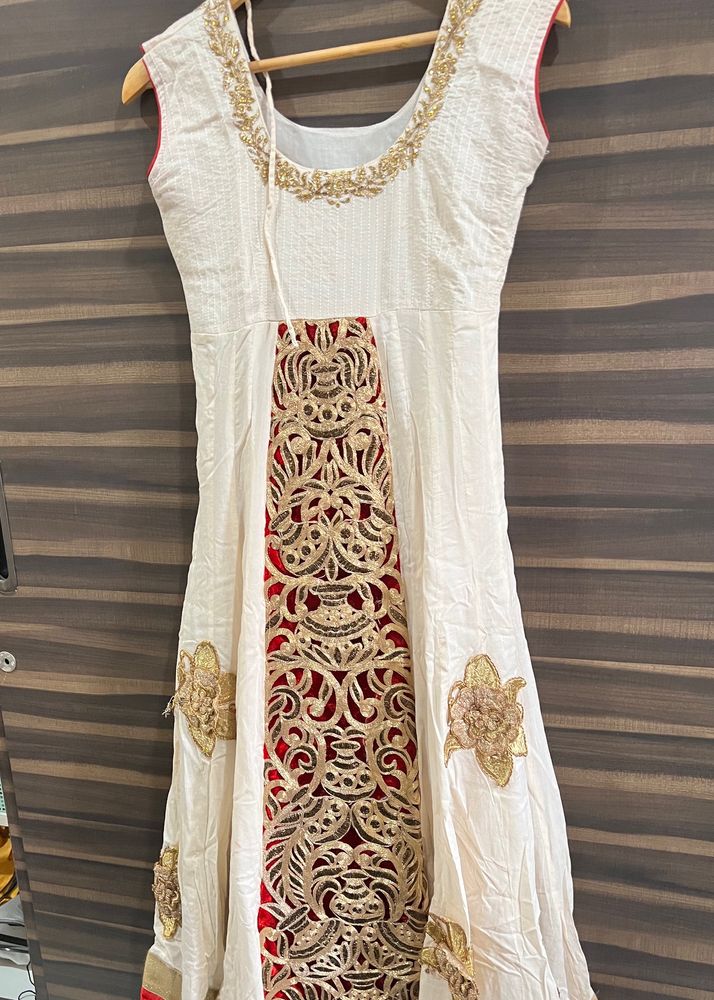 Floor Length Cotton Ethnic Gown