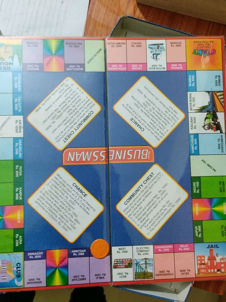 Business Board Game For Children Not Used Kept In Store Room For 1 Year