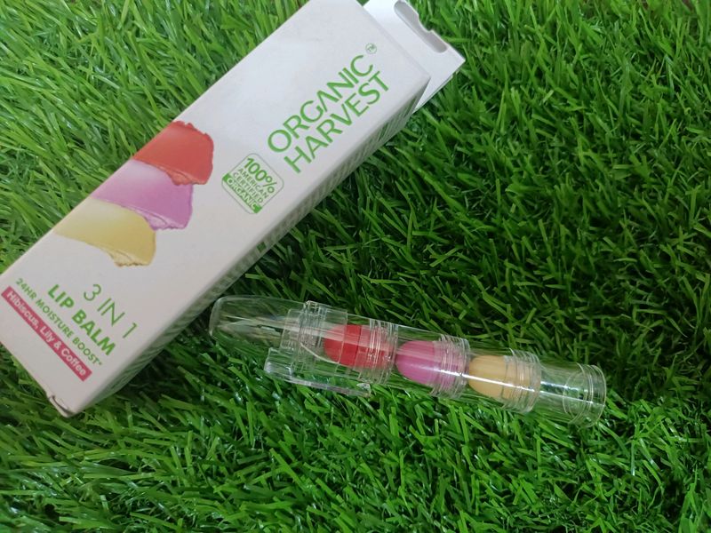 Organic Harvest 3 In 1 Lip Balm