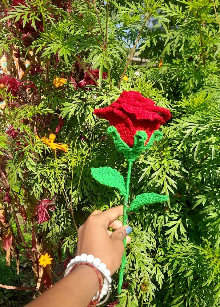 Crochet Valentine Large Rose 🌹❤️