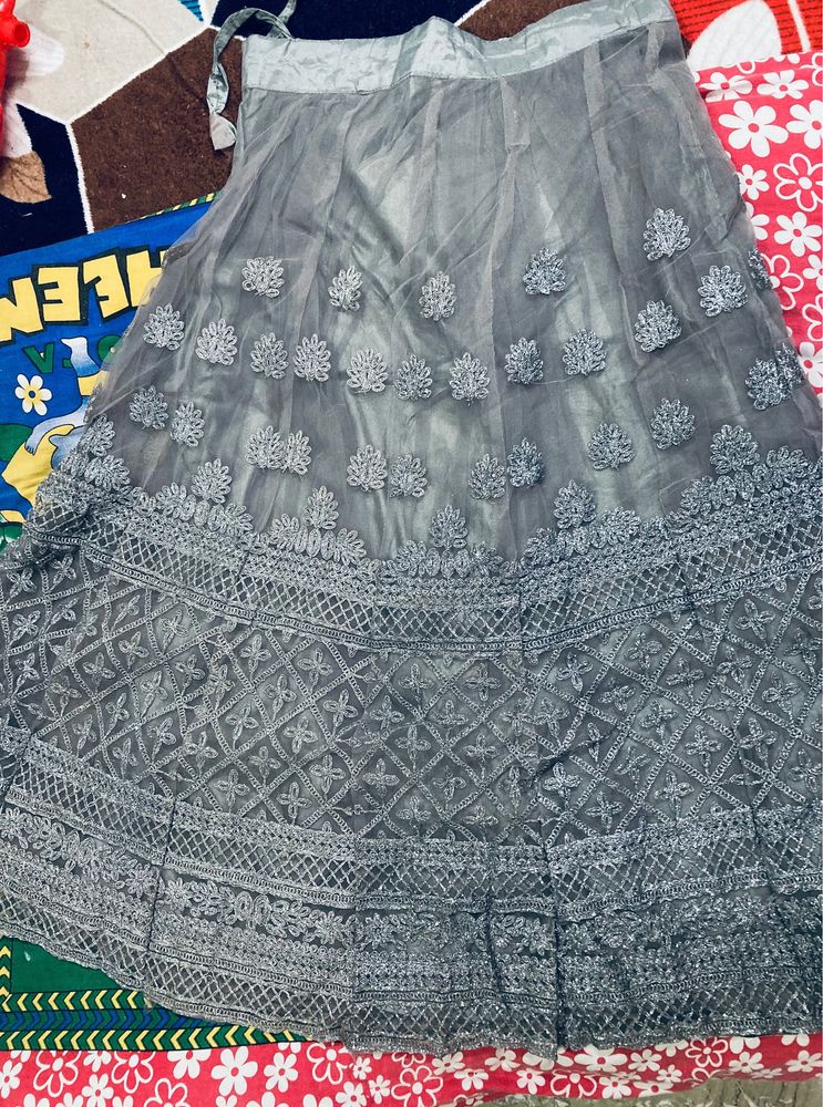 Designer Bajirao Mastani Dress Grey Colour