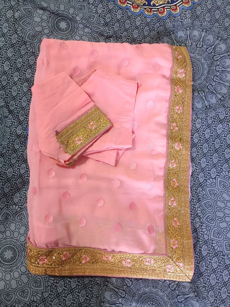 Pink Saree