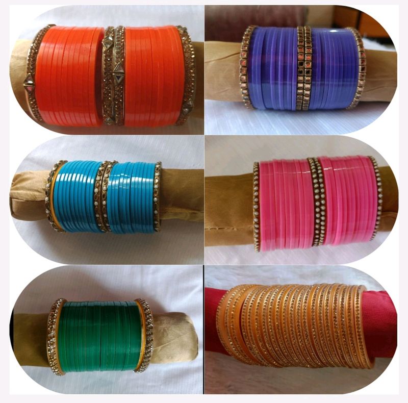 Sale 💰 Combo Of 6 Multicolour Bangles For Women.