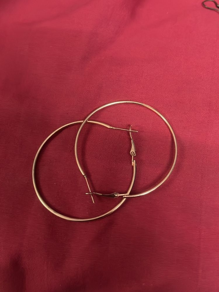 Big Golden Hoop Earrings