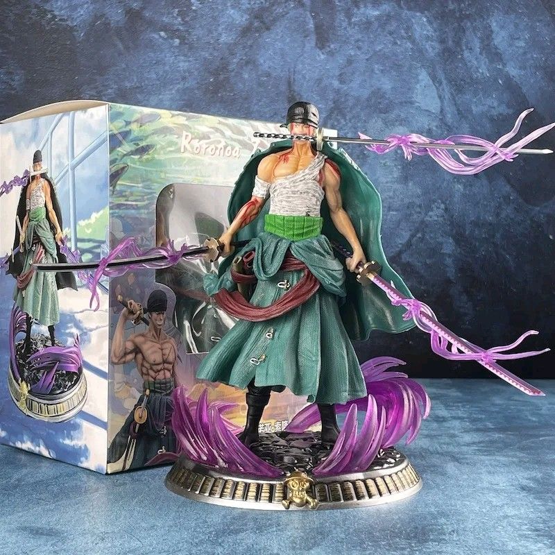 Blue Aura One Piece Zoro Action Figure Height