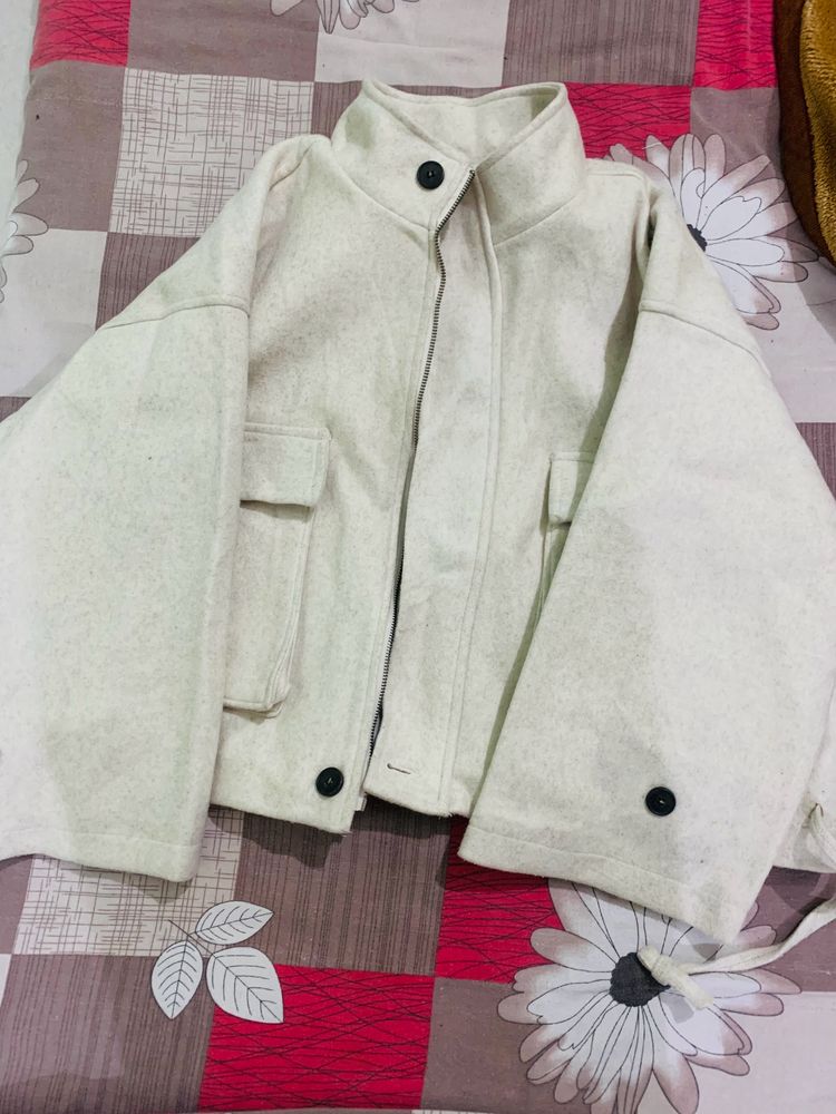 Woolen Crop Jacket For Girls And Boys