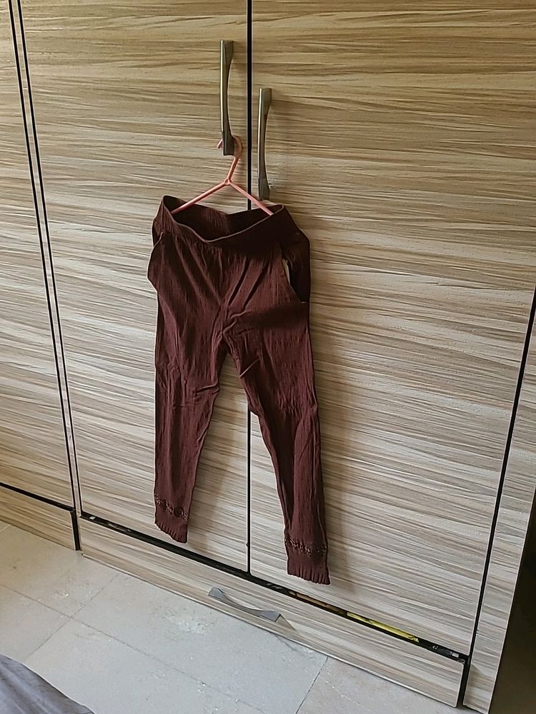 Brown Cotton Pant