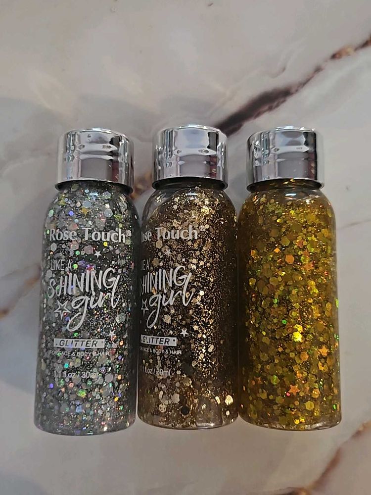 Hair Face Body Glitter Gel