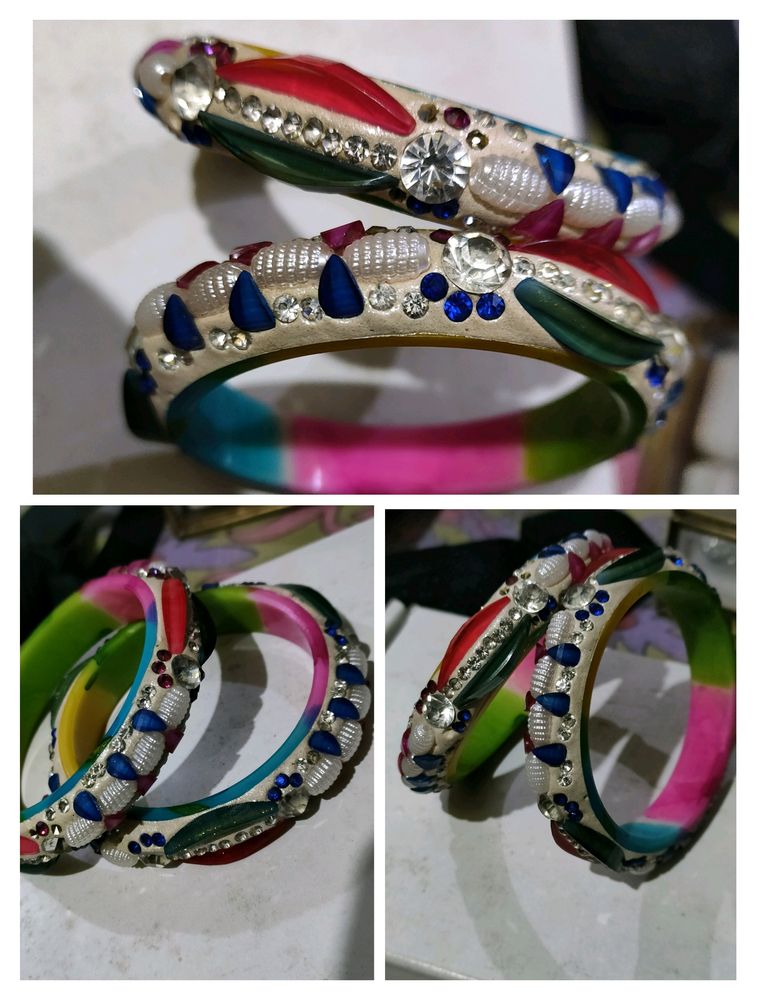 Multicolour Solid Bangles