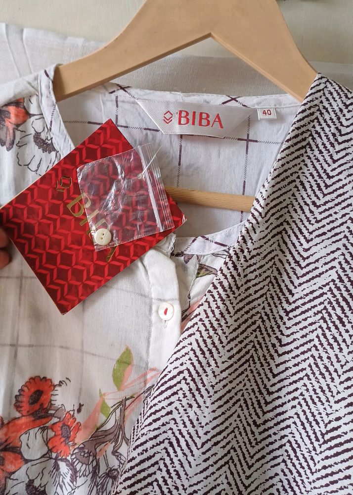 Biba Kurti With Bottom For Summer #biba#kurtipant