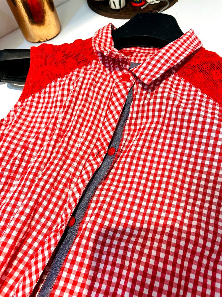 PRICE DROPPED ✅ XL Red Checkered Shirt