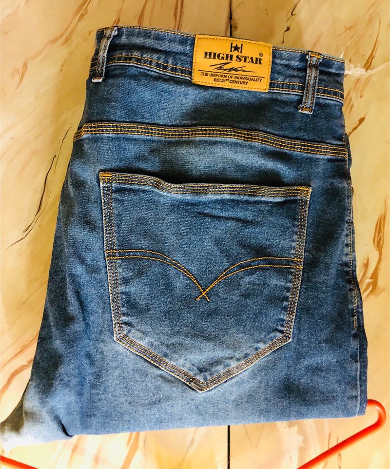 High Star 44SIZE JEANS FOR MEN Little ISSUE CHECK