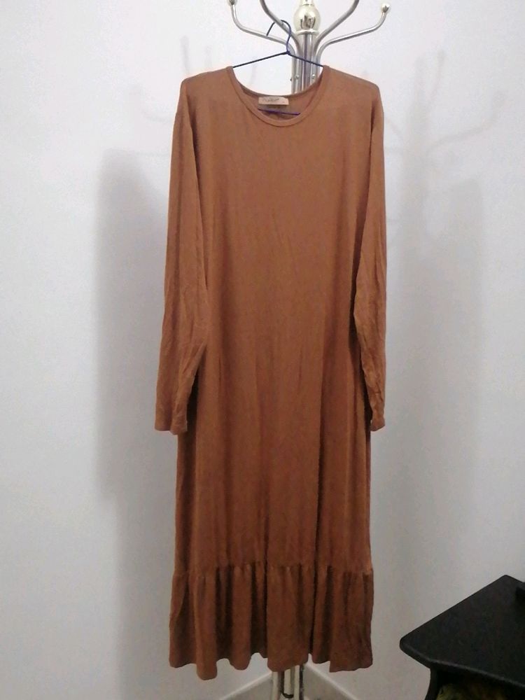 Brown Lengthy Dress