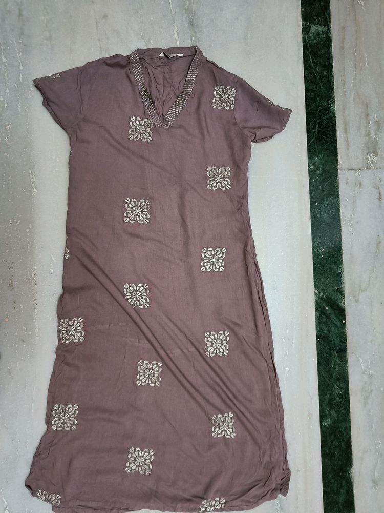 Mauve Kurta