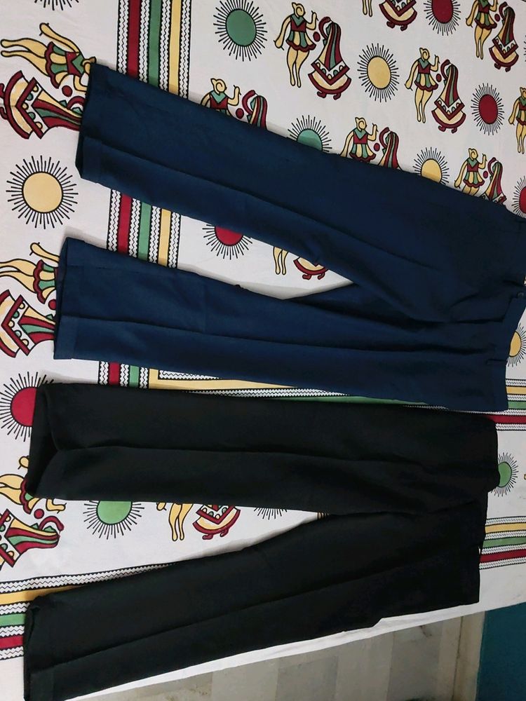 New Giovani Trousers- Black And Blue(Set Of 2)