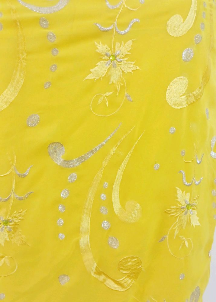 Yellow  Colour Embroidery