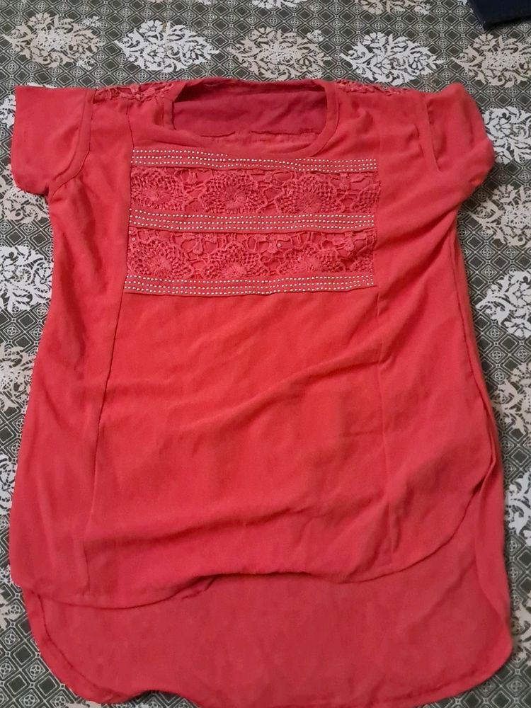 Red Colour Top