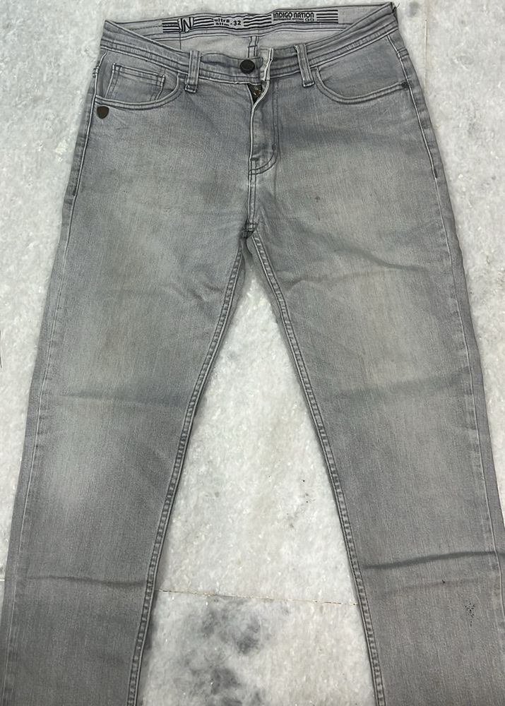 Grey Indio Nation Denim Pants