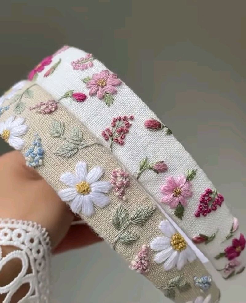 Hand Embroidered Hairband