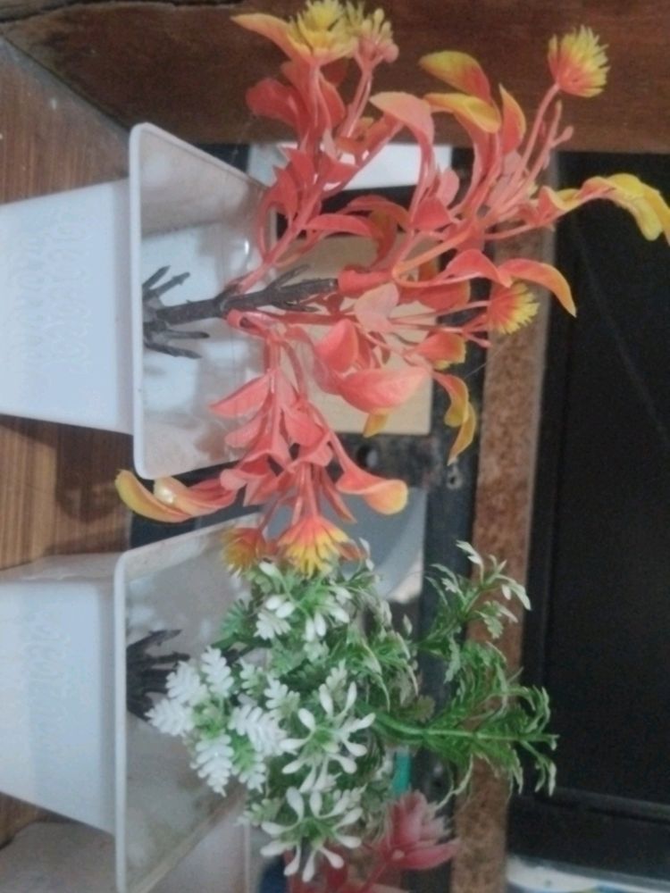 Artificial Flower Pot Combo Of 4