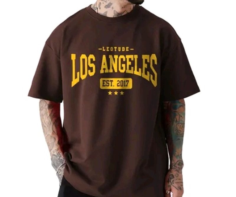 Men's Round Neck Oversized Half Sleeve Cotton