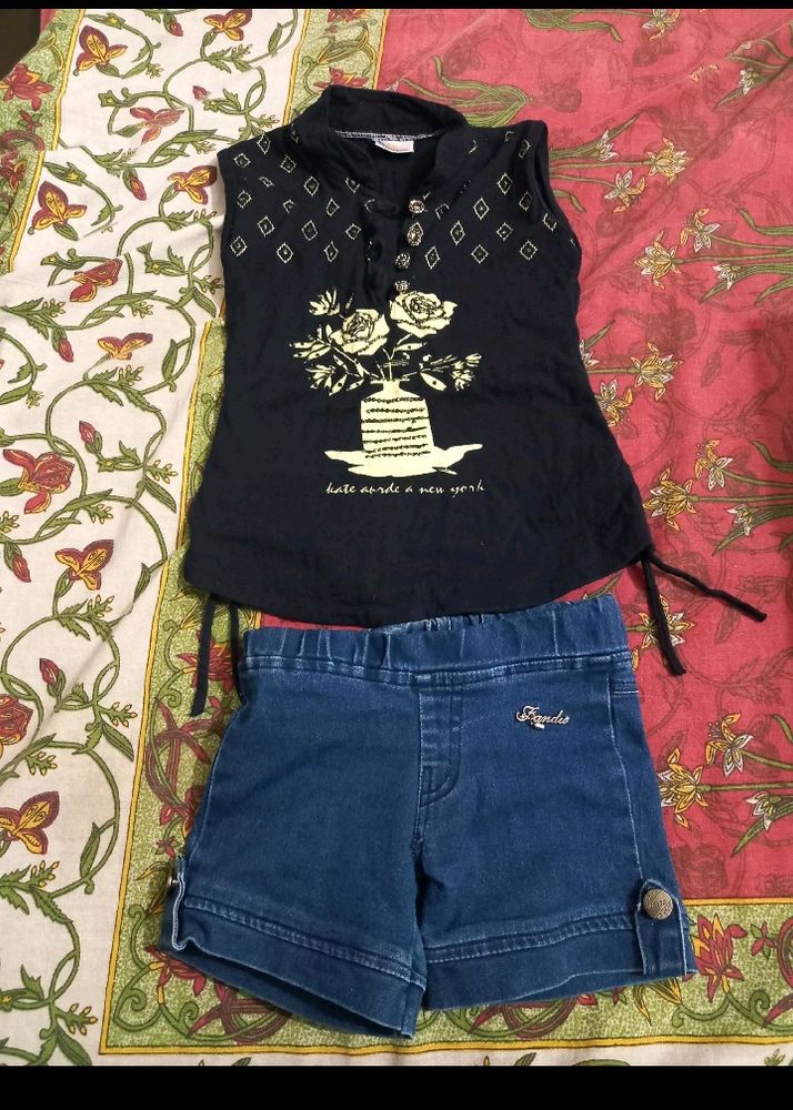 Baby girl short Jeans and top