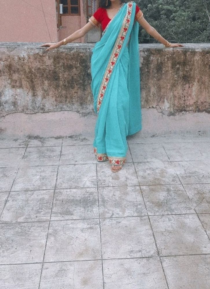 Sea Green Saree.. ❤️