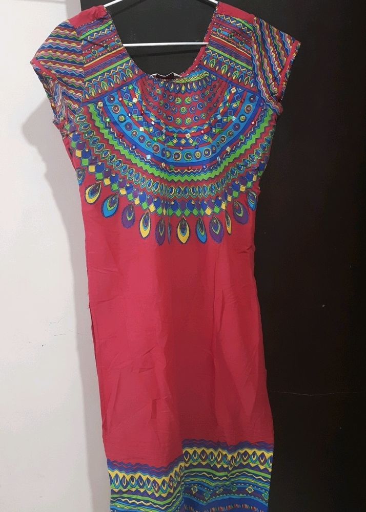 Red Biba kurti