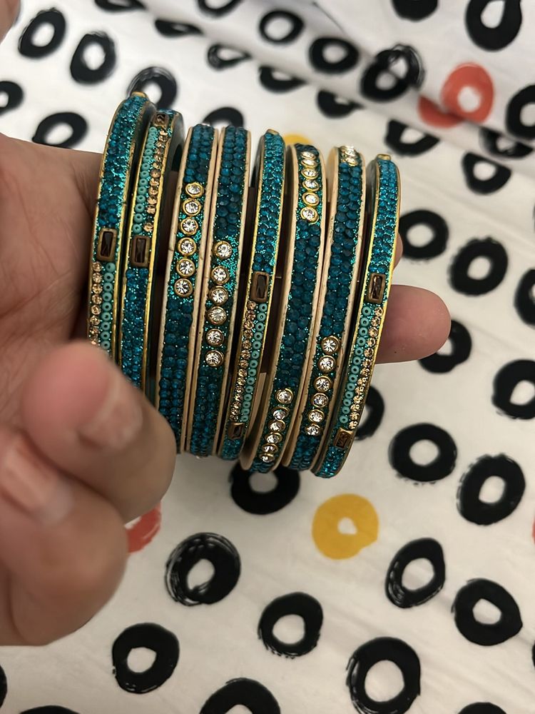 Unused Lac Bangles Indigo Shade