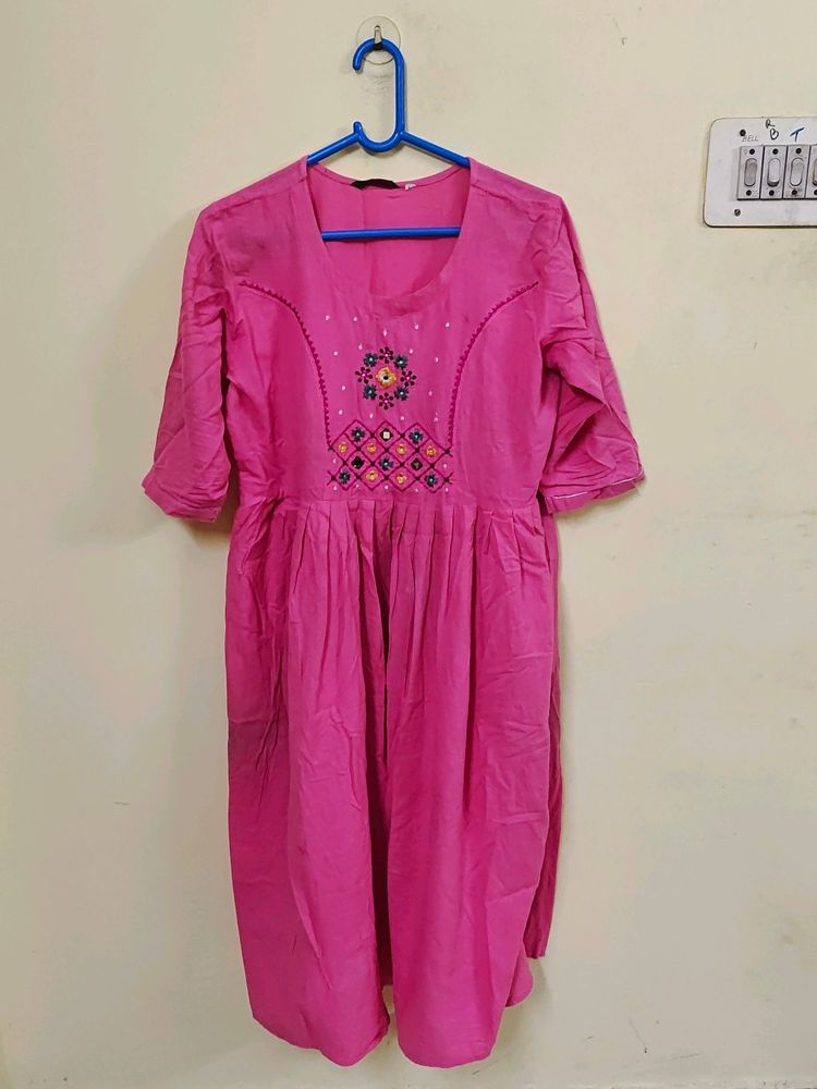 Aaradhna L Size Pink Kurta