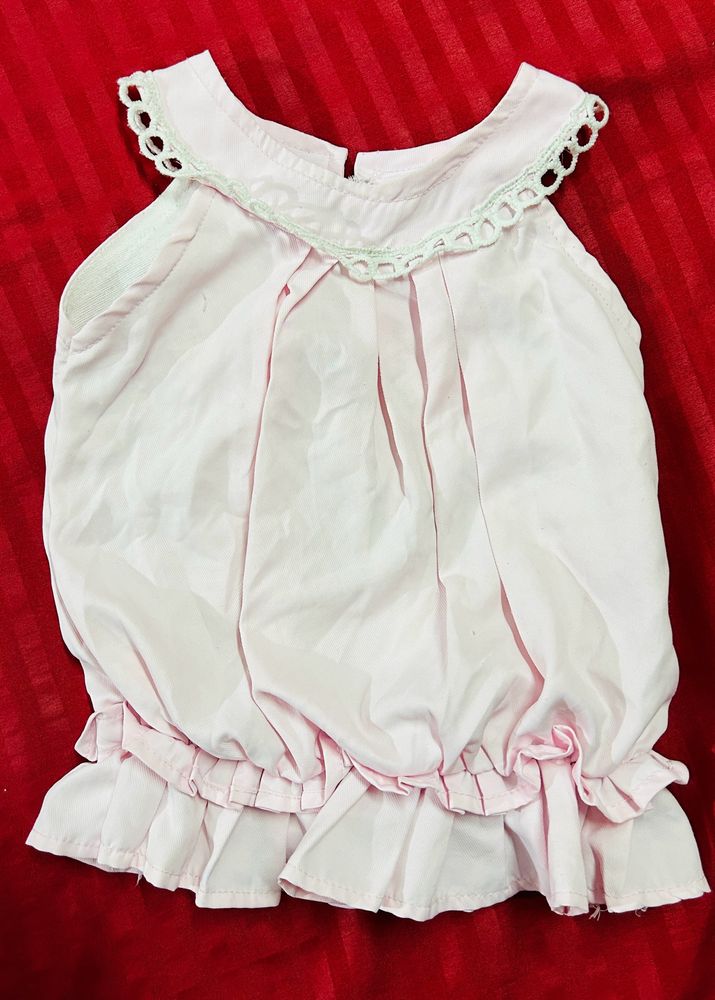 Light Pink Top For Baby Girl 1-2 Years Old